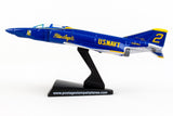 F-4 Phantom II Blue Angels 1/155 Scale Diecast Model with Stand