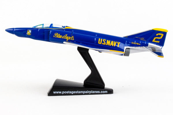F-4 Phantom II Blue Angels 1/155 Scale Diecast Model with Stand