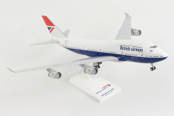 Skymarks SKR1037 Negus Heritage Livery British Airways 747-400 1/200 Scale Model Plane