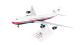 Skymarks 1076 Air Force One Red White Blue Livery 747-8I 1/200 Scale Model with Stand & Gears