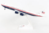 Skymarks 1076 Air Force One Red White Blue Livery 747-8I 1/200 Scale Model with Stand & Gears