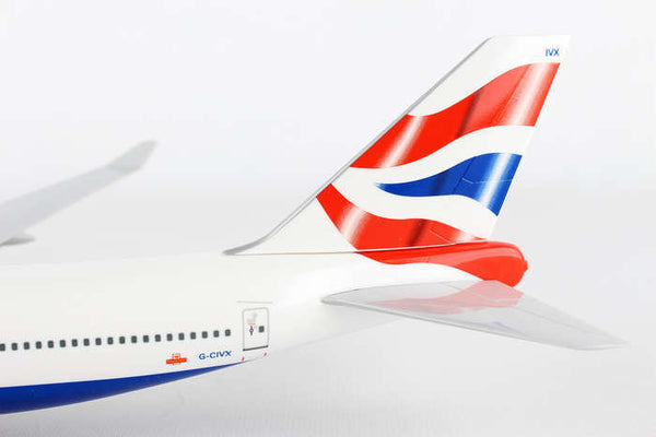 Skymarks Model British Airways 747-400 1/200 Scale with Stand and Gears #G-CIVX