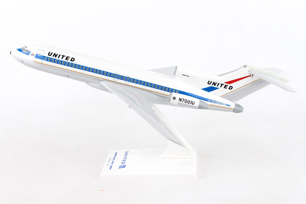 Skymarks Model United Airlines 727-100 N7001U Museum of Flight 1/150 Scale with Stand