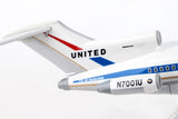 Skymarks Model United Airlines 727-100 N7001U Museum of Flight 1/150 Scale with Stand