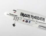 Iron Maiden Ed Force One Boeing 747-400 1/200 Scale Plane with Stand and Gears