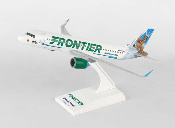 Skymarks SKR907 Frontier Airlines A320 Neo Wilbur the Whitetail N301FR 1/150 Scale Plane with Stand