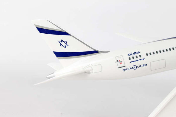 Skymarks El Al Boeing Dreamliner 787-9 1/200 Scale Plane with Stand 4X-EDA