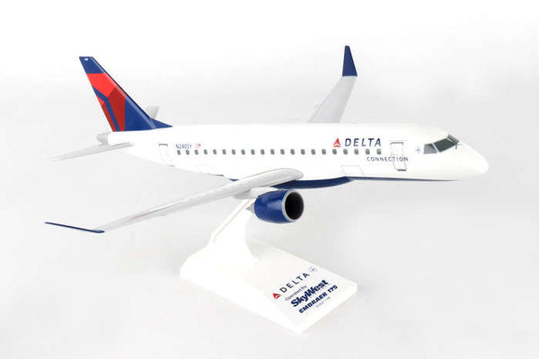 Skymarks Delta Connection Skywest Airlines ERJ175 1/100 Scale Plane with Stand N240SY