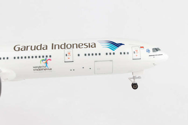 Skymarks Garuda Indonesia Boeing 777-300 ER 1/200 Scale Plane with Stand and Gears
