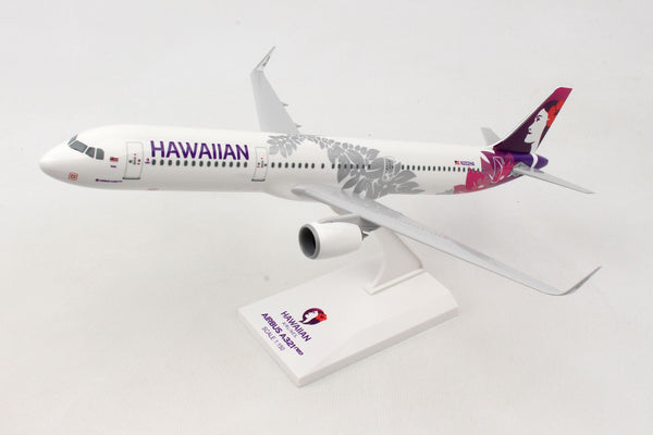 Skymarks Hawaiian Airlines A321 Neo 1/150 Scale Model Plane with Stand N202HA SKR990
