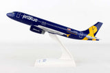 Skymarks Jetblue Vets in Blue Airbus A320 N775JB 1/150 Scale Model with Stand
