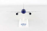 Skymarks Jetblue Vets in Blue Airbus A320 N775JB 1/150 Scale Model with Stand