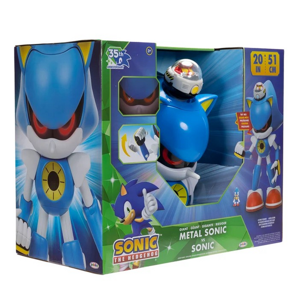 Jakks Pacific Giant 20" Metal Sonic Playset (Light-up eyes, 10+ sounds and movement)