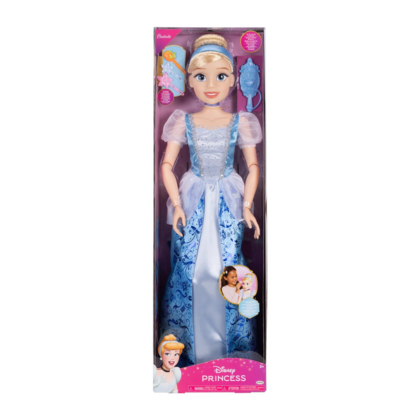 Disney Princess Cinderella My Size Doll 32” Tall & Poseable, With Hair Brush and accessories (Copy)