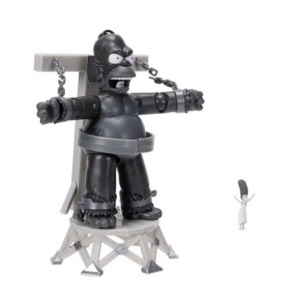 King Homer Premium Action Figure with Mini Marge from The Simpsons by Jakks Pacific