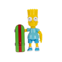 The Simpsons Jakks Pacific Blue Bart with Skateboard 3.75 inch Action Figure