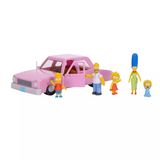 The Simpsons Family with Sedan Playset with 2.5" Figures by Jakks Pacific