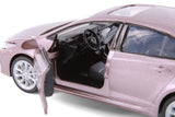Light Purple Toyota Corolla Diecast Toy with Opening Doors and Pullback Action 1/33 Scale 5 1/2 Inches Long