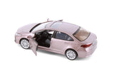 Light Purple Toyota Corolla Diecast Toy with Opening Doors and Pullback Action 1/33 Scale 5 1/2 Inches Long