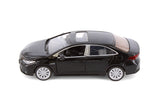 Black Toyota Corolla Diecast Toy with Opening Doors and Pullback Action 1/33 Scale 5 1/2 Inches Long