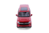 Red 2021 Chevy Tahoe 1/26th Scale Diecast Model with Window Box