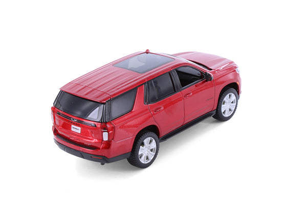 Red 2021 Chevy Tahoe 1/26th Scale Diecast Model with Window Box