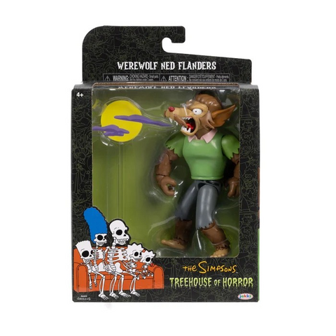 Werewolf Ned Flanders 5 Inch Action Figure by Jakks Pacific Simpsons Treehouse of Horror Wave