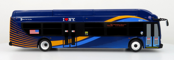 New York City MTA New Flyer Xcelsior Transit Bus Bank 1/43 Scale