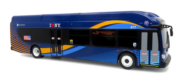New York City MTA New Flyer Xcelsior Transit Bus Bank 1/43 Scale