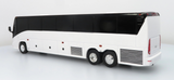 1/50th Scale 10.25 Inches White MCI J4500 Coach - Toy Bus Bank with Rolling Wheels