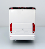 1/50th Scale 10.25 Inches White MCI J4500 Coach - Toy Bus Bank with Rolling Wheels