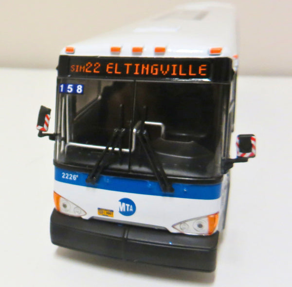 MTA New York City 1/50 Scale MCI D4500 CT Express Bus Model Route SIM22