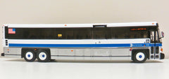 MTA New York City 1/50 Scale MCI D4500 CT Express Bus Model Route SIM22