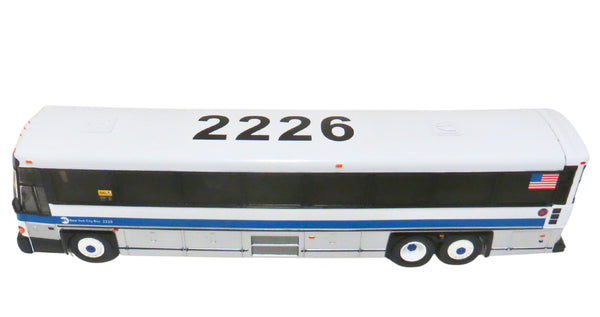 MTA New York City 1/50 Scale MCI D4500 CT Express Bus Model Route SIM22