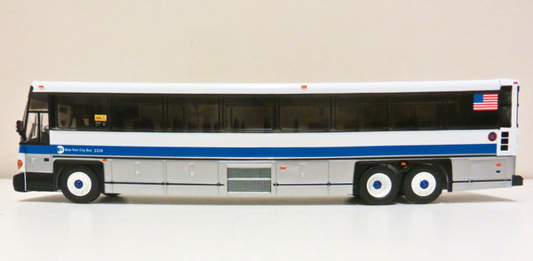 MTA New York City 1/50 Scale MCI D4500 CT Express Bus Model Route SIM22