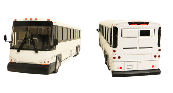 1/50 Scale White (Blank) MCI D4500 CT Commuter Coach Bus Model