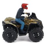 Diecast Master 1/32 Scale Can-Am Renegade X MR 1000R ATV Liquid Titanium Metallic with Driver Figure Model