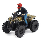 Diecast Master 1/32 Scale Can-Am Renegade X MR 1000R ATV Liquid Titanium Metallic with Driver Figure Model