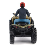 Diecast Master 1/32 Scale Can-Am Renegade X MR 1000R ATV Liquid Titanium Metallic with Driver Figure Model