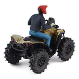 Diecast Master 1/32 Scale Can-Am Renegade X MR 1000R ATV Liquid Titanium Metallic with Driver Figure Model