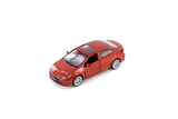 Red Toyota Corolla Diecast Toy with Pullback Action 1/43 Scale 4.25 Inches Long