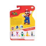 Nintendo Super Mario 4'' Mario with Power Up Mushroom Action Figure