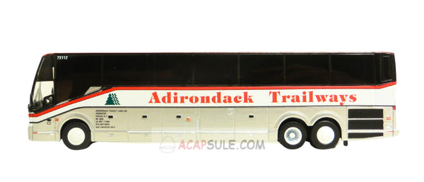 Adirondack Trailways Prevost H3-45 Coach Bus 1/87 Scale Diecast Model