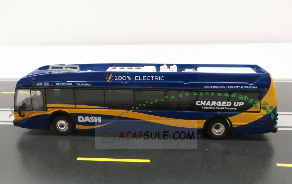 Alexandria DASH Route 35 to Pentagon 1/87 Scale Proterra ZX5 