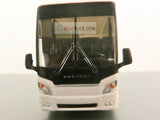 White No Livery Prevost H3-45 Coach Bus 1/87 Scale Diecast Model