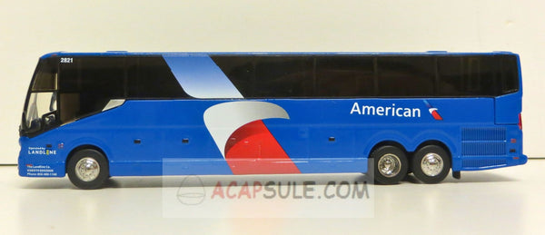 American Airlines Landline Prevost H3-45 Coach Bus 1/87 Scale Diecast Model