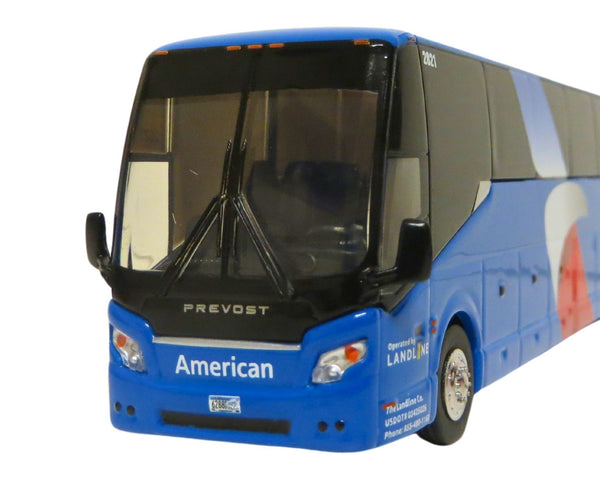 American Airlines Landline Prevost H3-45 Coach Bus 1/87 Scale Diecast Model