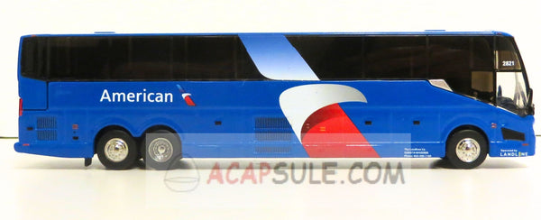 American Airlines Landline Prevost H3-45 Coach Bus 1/87 Scale Diecast Model