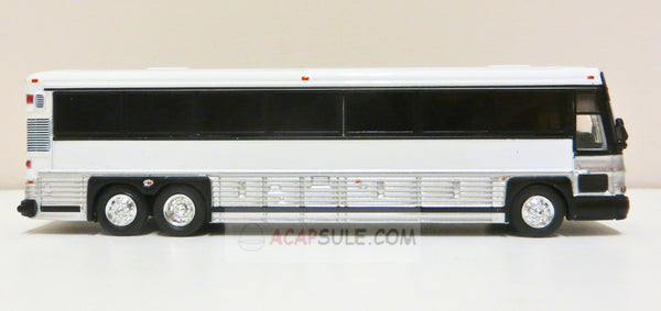 White No Livery- 1/87 Scale MCI D4000 Diecast Model Bus (Great for Customization)