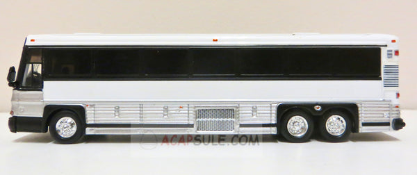 White No Livery- 1/87 Scale MCI D4000 Diecast Model Bus (Great for Customization)